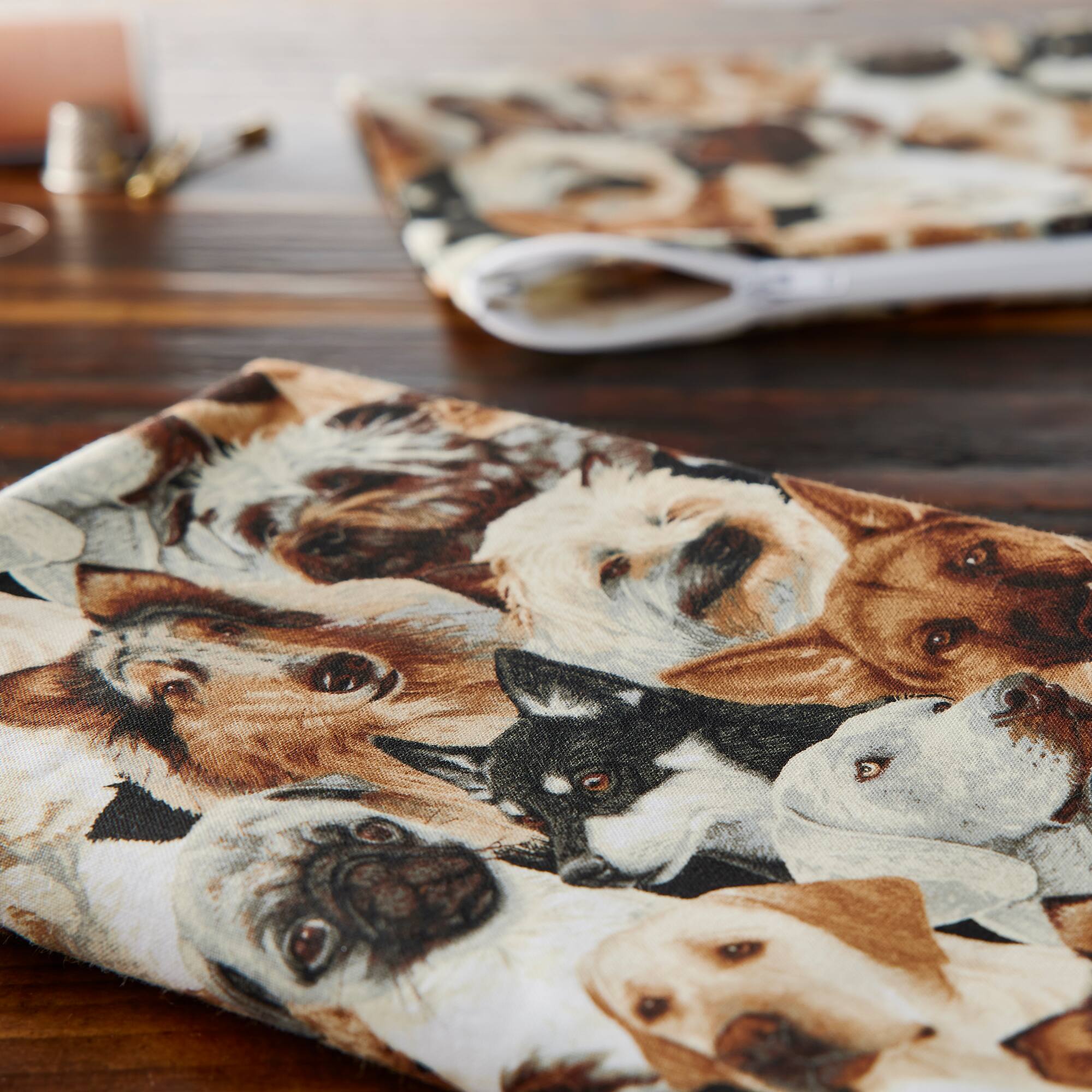 Fabric Traditions Allover Dogs Novelty Cotton Fabric